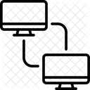 Computadores Sala De Controle Monitores Ícone
