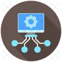 Computation Node Processor Ai Icon
