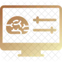 Computer Brain Health Icon