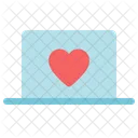 Computer Laptop Heart Icon