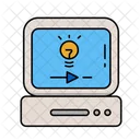 Computer Music Play Icon