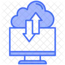 Computer Transfer Cloud Computing Icon