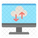 Computer Cloud Backup Icon