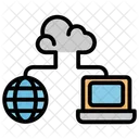 Cloud Computer Management Icon