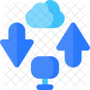 Cloud Network Computer Icon