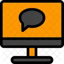 Computer Monitor Chat Icon