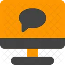 Computer Monitor Chat Icon