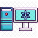Computer Workstation System Icon