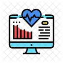 Computer Heart Cardio Icon