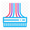 Computer Wires Color Icon
