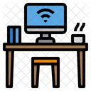 Computer Desk Internet Of Things Icon