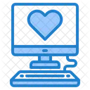 Computer Romance Valentine Icon