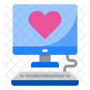 Computer Romance Valentine Icon
