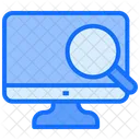 Computer Searching Monitor Icon