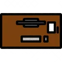 Computer Table Work Icon