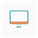 Cartoon Flat Computer Icon