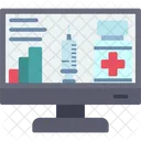 Computer Graph Healthcare Icon