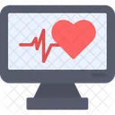 Computer Health Heart Icon