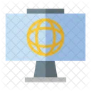 Computer Screen Global Icon