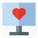 Computer Online Dating Love Icon