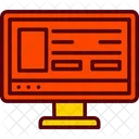 Computer Desktop Display Icon