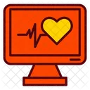 Computer Health Heart Icon