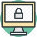 Computer Protection Lock Icon