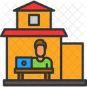 Computer Desk Home Icon