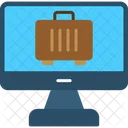Computer Screen Luggage Icon