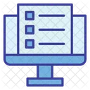 Computer Screen Exam Icon