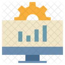 Computer Report Graph Icon