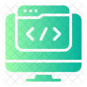 Computer Coding Multimedia Icon