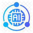 Computer Connection Artificial Intelligence Icon