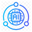 Computer Connection Artificial Intelligence Icon