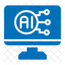 Computer Artificial Intelligence Business Intelligence Icon