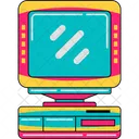 Screen Retro Computer Icon