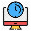 Computer Time Office Hours Icon
