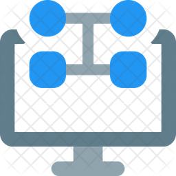 Computer Algorithm Icon - Download in Flat Style