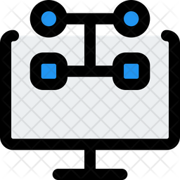 Computer Algorithm Icon - Download in Colored Outline Style