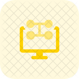 Computer Algorithm Icon - Download in Flat Style