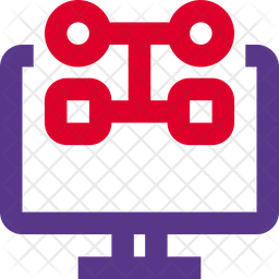 Computer Algorithm Icon - Download in Dualtone Style