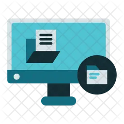 Computer And Folder  Icon