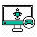 Computer And Gamepad  Icon