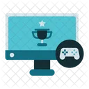 Computer And Gamepad  Icon