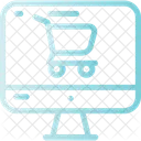 Computer And Shopping Cart Cyber Monday Discount Icon