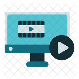 Computer And Video  Icon