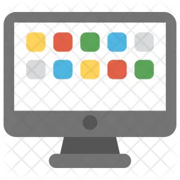 Computer application Icon - Download in Flat Style