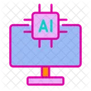 Computer artificial intelligence  Icon