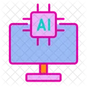 Computer artificial intelligence  Icon