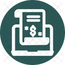 Computer Banking Electronic Submission Marketing Concept Icon